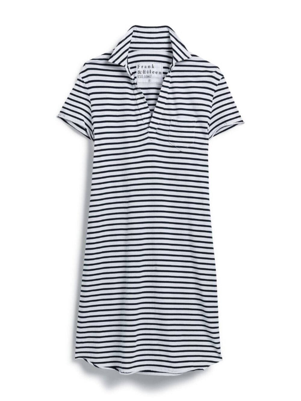 Frank & Eileen Lauren 100% Cotton Striped Polo Shirt Dress